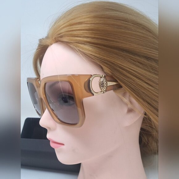 NWT Gucci Women's Sunglasses Horsebit Oversized Square GG3713/S 56mm 56-17-120 - Picture 2 of 16